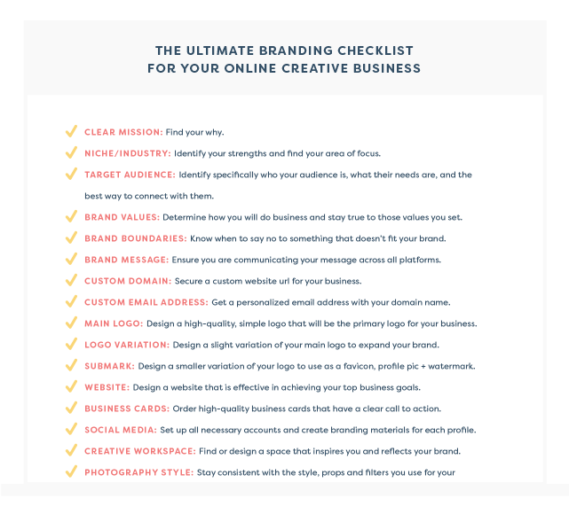 Ultimate Branding Checklist For Online Creative Entrepreneurs Optin